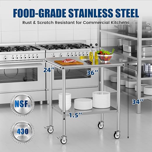 Stainless Steel Work Table - Image 3