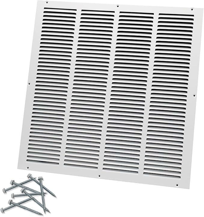 20"W x 20"H Steel Return Air Grille, Air Return Vent Cover by Howeall