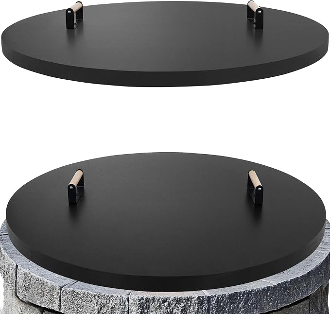 Fire Pit Lid Cover Round by Permade