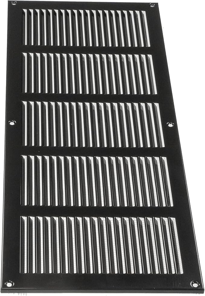 Repa Market Air Vent Cover 20x8 Inch Black Galvanized Steel Louvered Grill Cover - Image 8