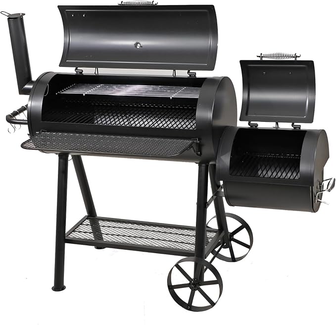 GREEN PARTY Offset Smoker Charcoal Grills - Image 2