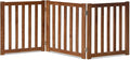 LZRS 3-Panel Wooden Free Standing Foldable Dog Gate Indoor – 24" High, by LZRSPET
