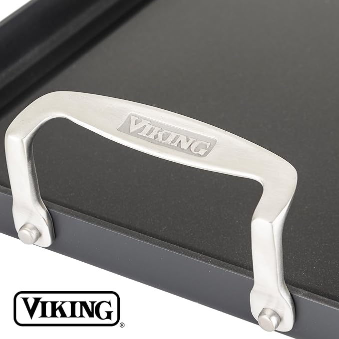 Griddle 19 x 11 Inch Double Burner Flat Top, Nonstick Hard Anodized
