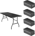80 Pack of 6 Foot Foldable Table by VISTACASA