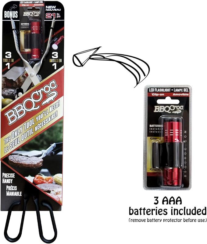 BBQCroc 3-in-1 Barbecue Tool 21-inch - Image 6