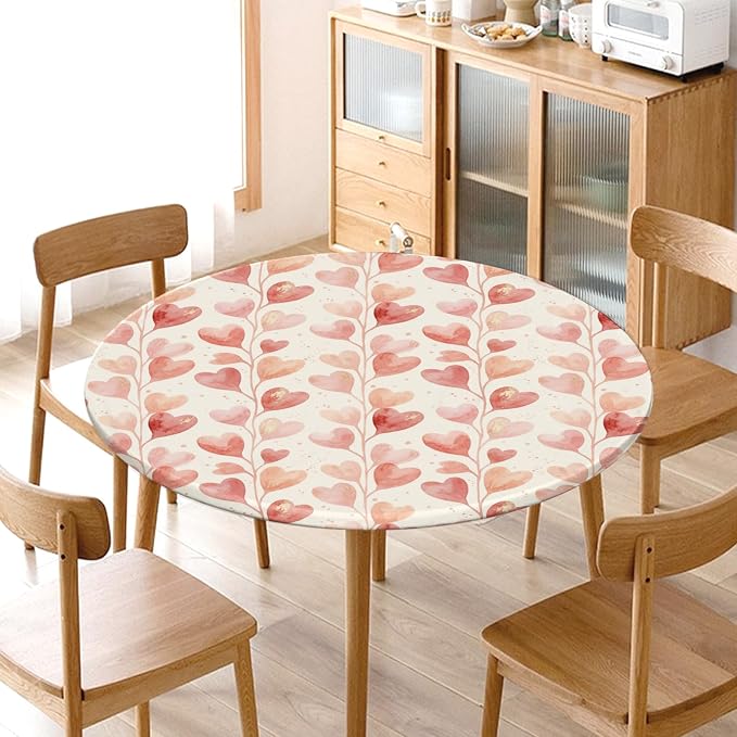 Valentines Day Round Fitted Tablecloth - Image 8