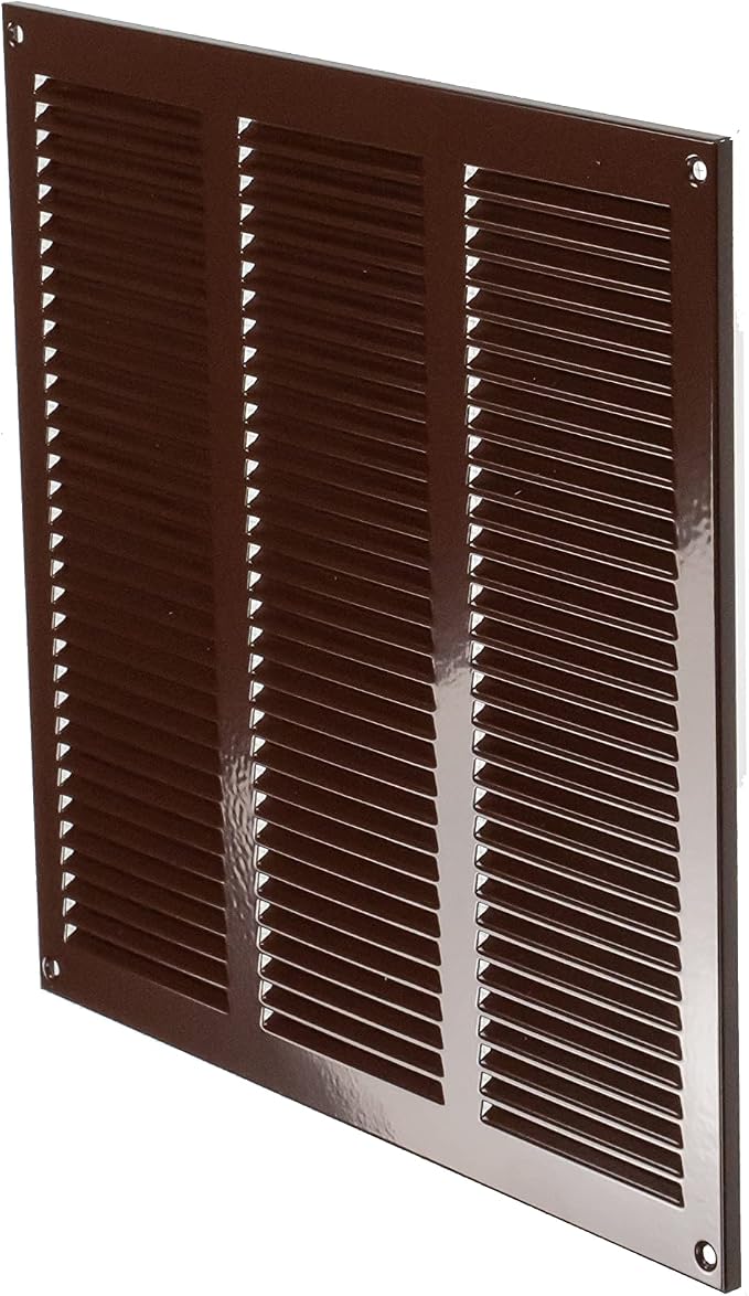 Repa Market 12x12 Inch Air Vent Cover/Brown Galvanized Steel Louvered Grill - Image 9