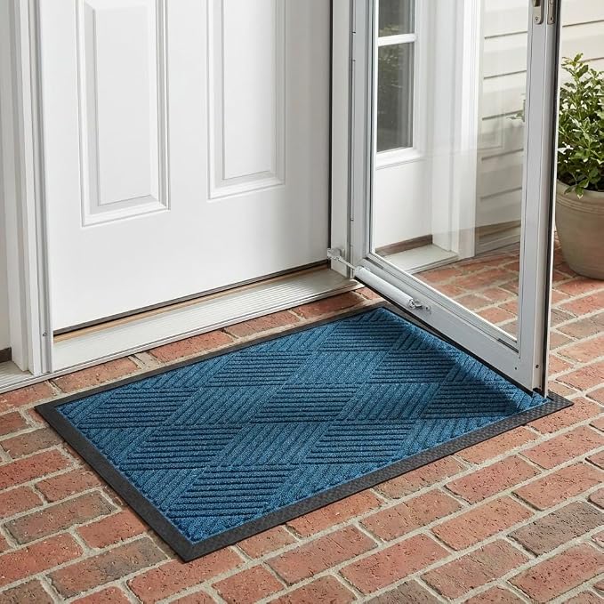 Ecomills Deluxe Diamond Entrance Door Mat, Large Heavy Duty Absorbent Rubber Rug - Image 5