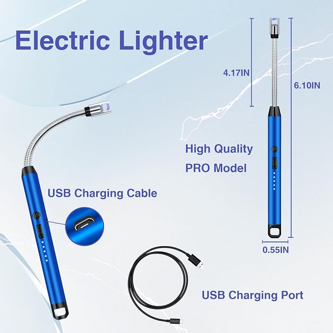 2 PCS Candle Lighter, Electric Lighter Arc Windproof Flameless - Image 7