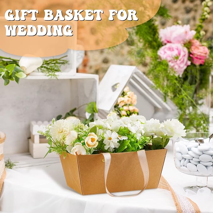 Tuanse 30 Pcs Basket for Gift Empty DIY Bulk Gift Basket Kit - Image 5