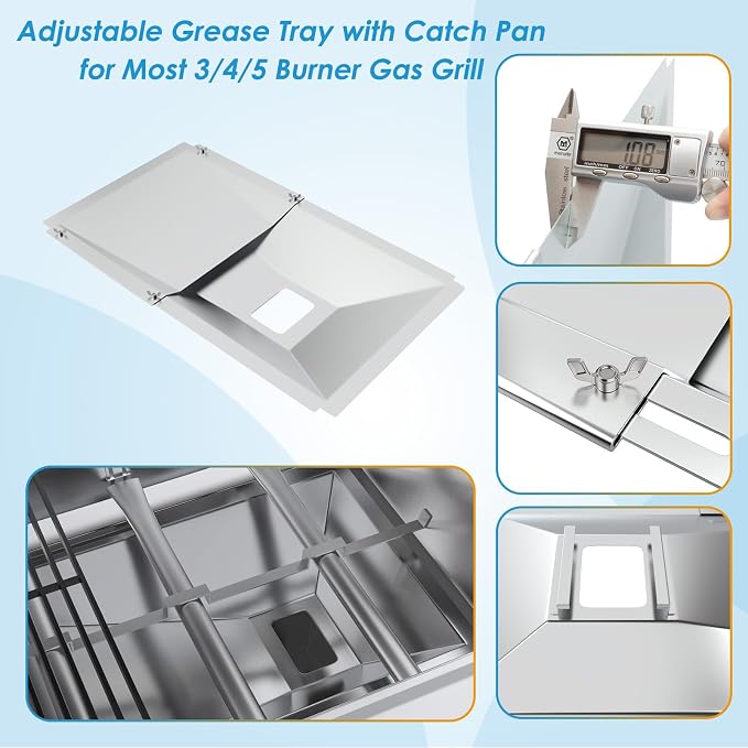 Universal Grease Tray with Catch Pan - Image 3