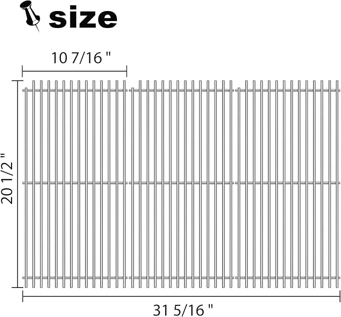 Grill Grates Replacement for DCS Grill Parts 54801 DCS 36, BGA36-BQARL - Image 4