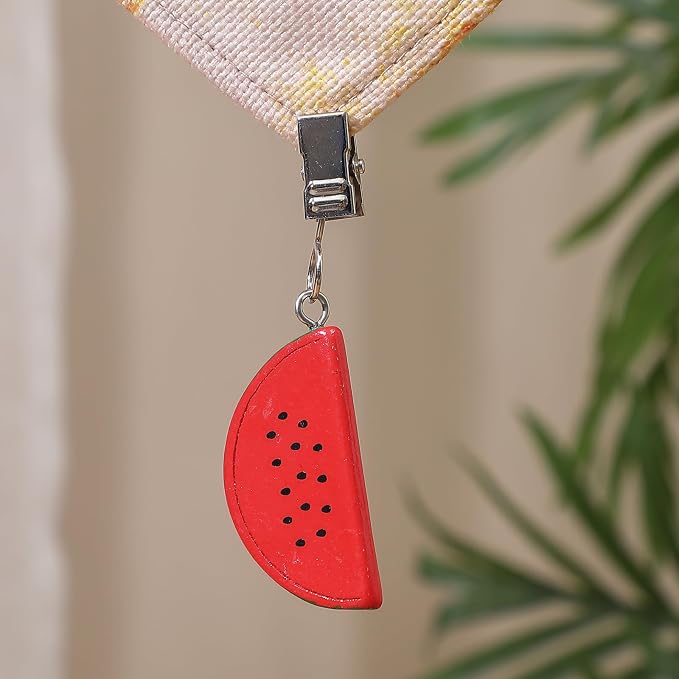 TwoFish Home Set of 4 Ｗatermelon Resin Tablecloth Weights Clips Handicraft - Image 3