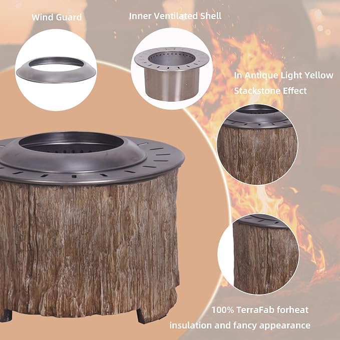 Afterglow Bonfire 20.5 Inch Smokeless Fire Pit - Image 5