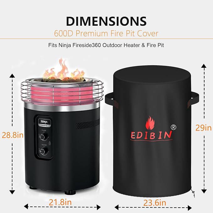 Fire Pit Cover for Ninja Fireside360, Compatible - Image 3