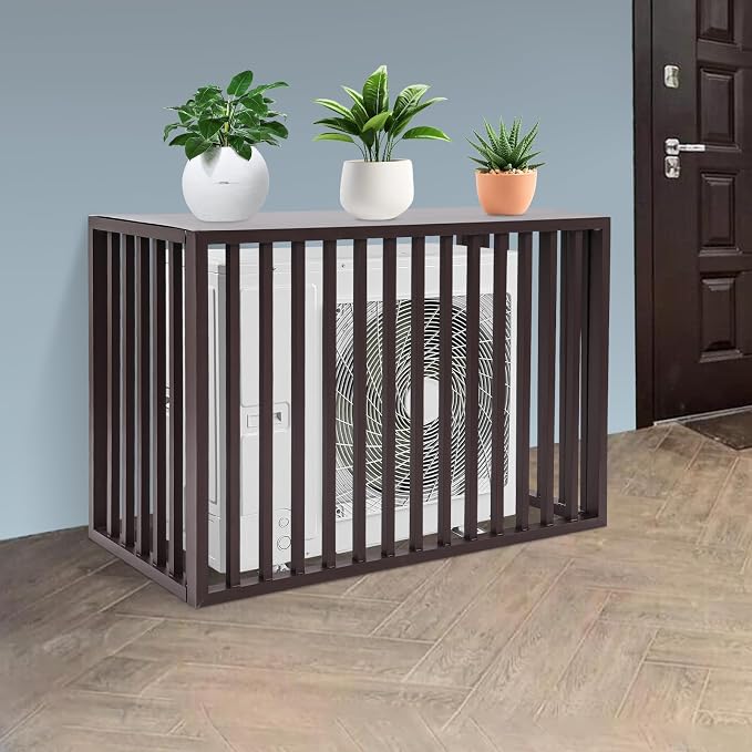 Air Conditioner Fence with Top Cover, 4 Panels 39.4 "L x 19.7 "W x 27.6" H - Image 2