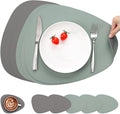 Myir JUN Placemats, Dual-Sided Placemats Waterproof Faux Leather Placemats Set by MyirJUN