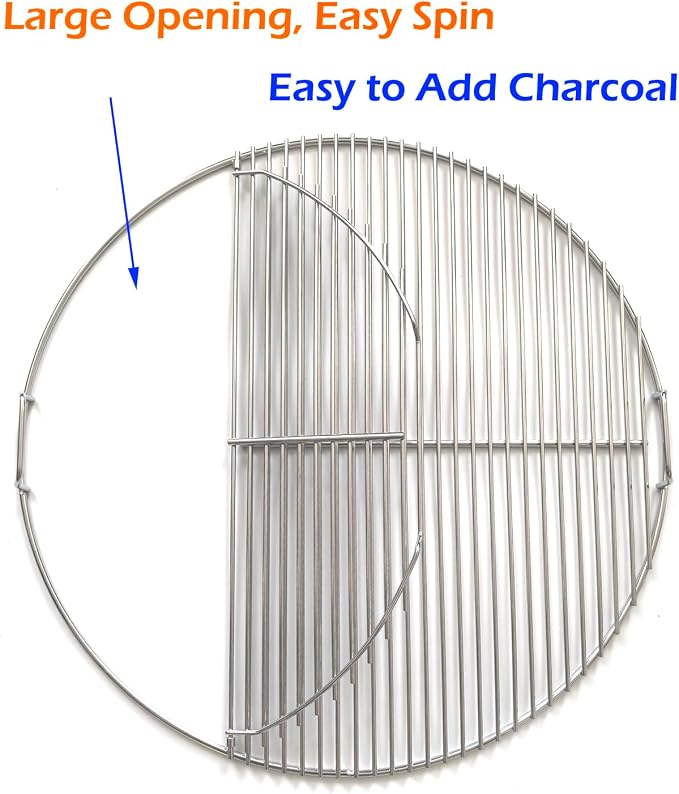 Upgraded Hinged Grill Grate 18 inch Replacement Compatible - Image 3