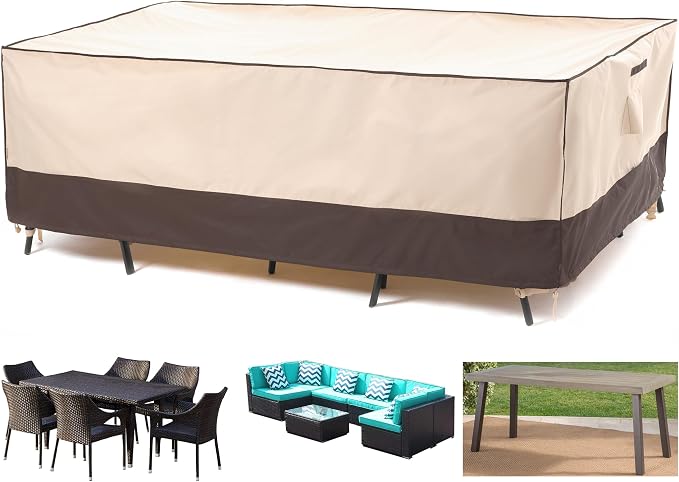 F&J Outdoors Patio Furniture Cover, Waterproof UV Resistant by FJOutdoors