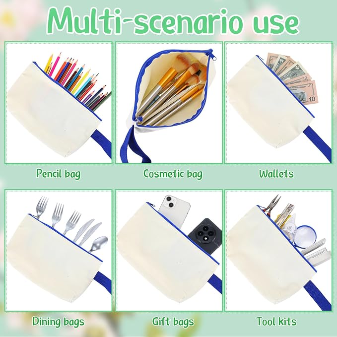 Sanwuta 24 Pcs Canvas Tote Bags Bulk - Image 4
