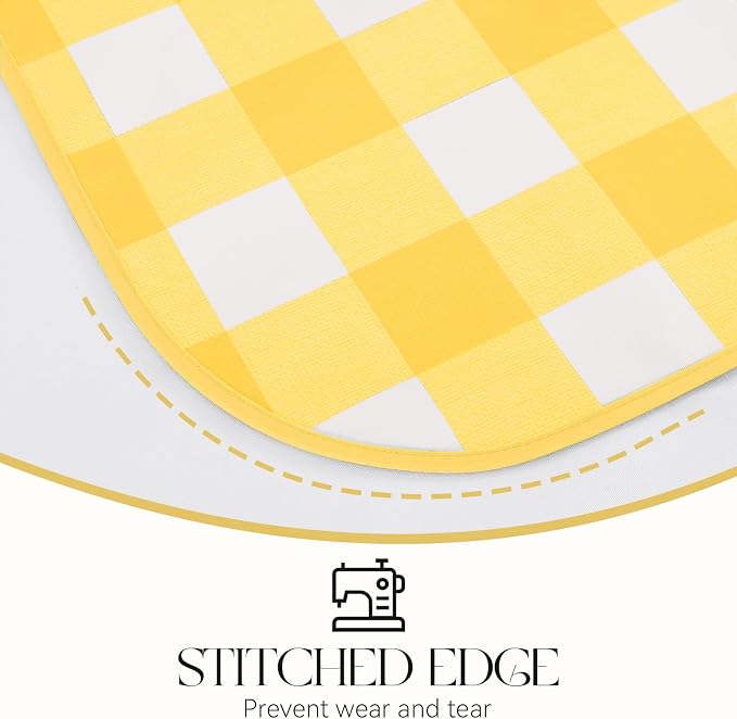 MOSAYT Rectangle Vinyl Tablecloth, 100% Waterproof Buffalo Gingham Plastic - Image 5