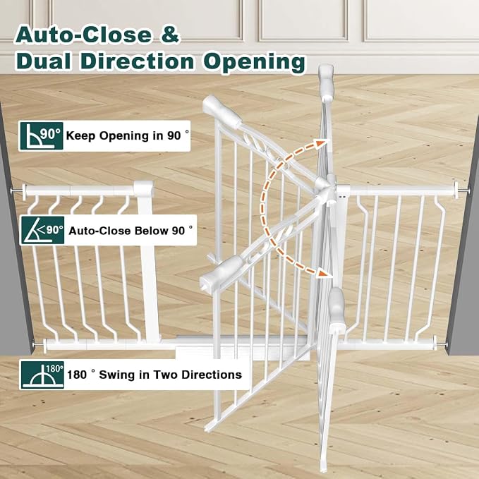 Fairy Baby 62.5"-71.6" Extra Wide Long Baby Gate - Image 5