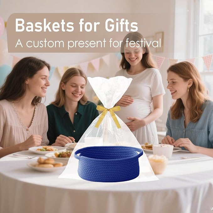 Woven Basket, Small Rope Storage Bin - Image 4