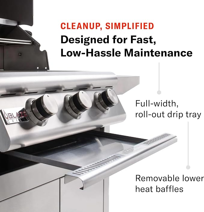 Blaze Prelude LBM Built-In Propane Gas Grill | 32-Inch 4-Burner BBQ - Image 5