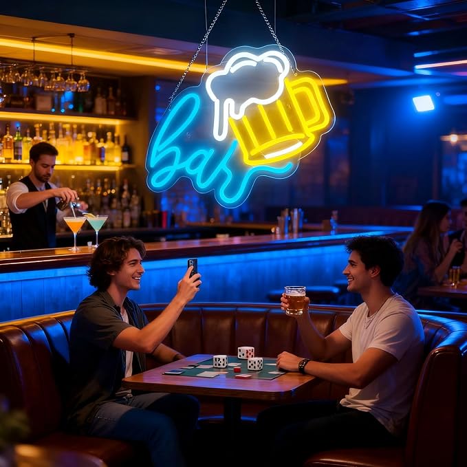Beer Bar Neon Sign, LED beer Light Up Bar Sign - Image 8