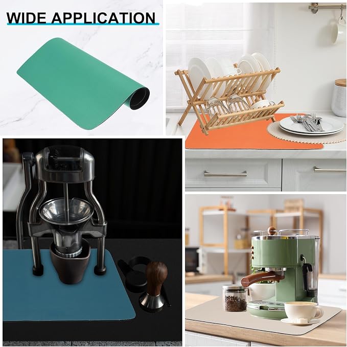 uxcell Silicone Mats for Kitchen Counter, 23.6" x 15.7" Non-Slip Countertop - Image 5