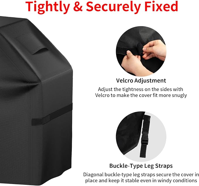 Grill Cover for Outdoor Grill, 55 Inch Heavy Duty 600D Waterproof BBQ Gas Grill - Image 4
