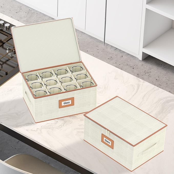Aokeyee Wine Glass Storage Box Containers - Image 5