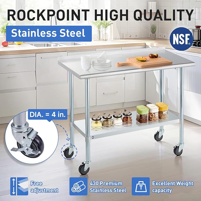ROCKPOINT Stainless Steel Table - Image 4