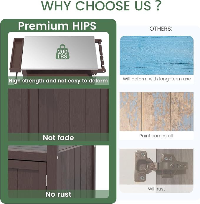 Weatherproof HIPS Outdoor Kitchen Island - Image 3