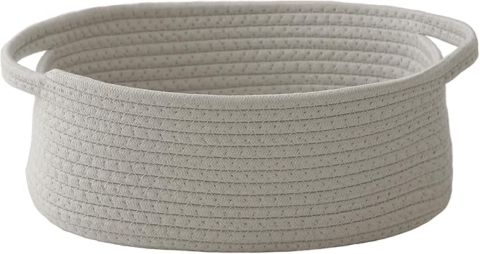 Woven Basket, Small Rope Storage Bin by JMvicyroam