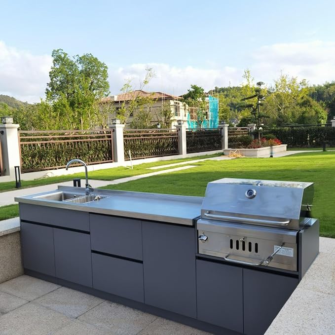 Large Charcoal BBQ Grills, Built in Barbecue Grill - Image 9