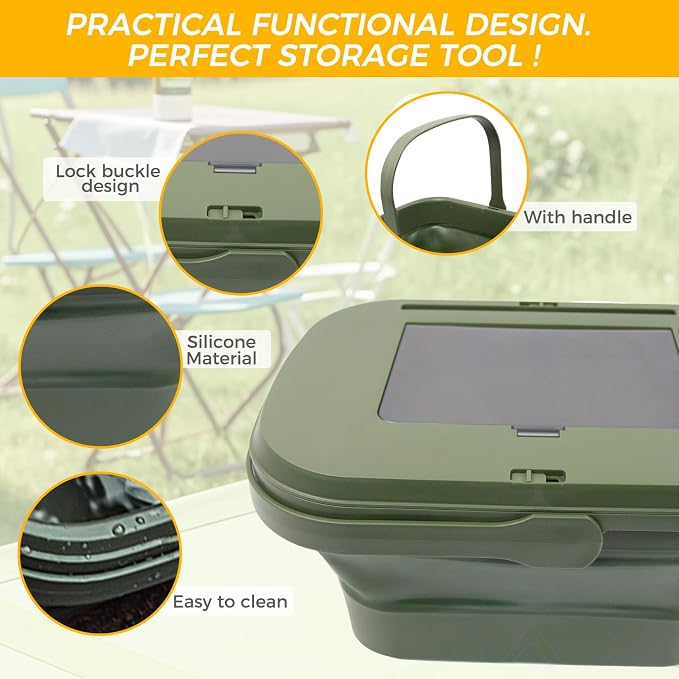 Picnic Basket for 2 Person, Foldable Bucket - Image 6