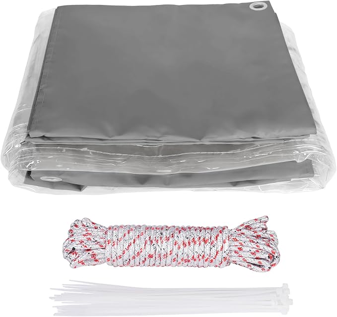 Clear Vinyl Curtains for Patio Enclosure, 23oz Heavy Duty Waterproof Anti-UV - Image 8