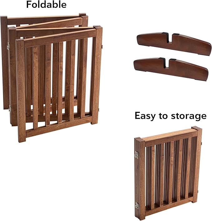 LZRS Freestanding Extra Wide Dog Gate 30 inch Tall - Image 4
