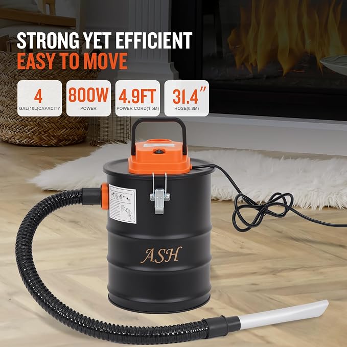 Ash Vacuum Cleaner -4 Gallon Fireplace Ash Vac - Image 2
