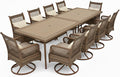 PURPLE LEAF Outdoor Dining Set for 10 All Weather Wicker Patio Dining Set by Unknown