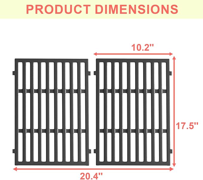 7637 17 Inch Grill Grates for Weber Spirit and GS4 Spirit II 200 Series Grills - Image 3