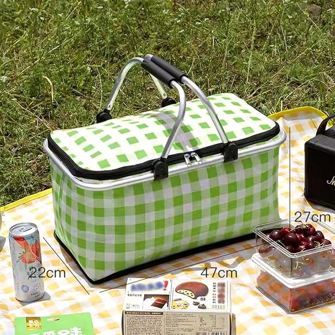 Insulated Picnic Basket Cooler Bag - Image 4