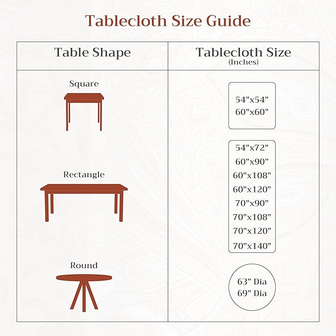Maison d' Hermine Table Cloth Round Table 100% Cotton 69 Inches Tablecloth - Image 4