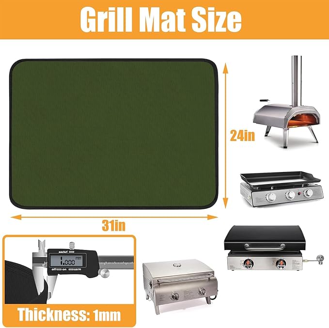 24x31in Heat Resistant Grill Mats - Image 5