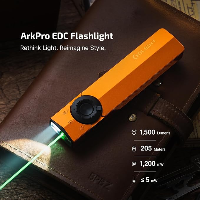 OLIGHT ArkPro EDC Flat Flashlight Rechargeable - Image 2