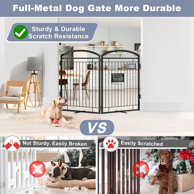 Full Metal Free Standing Dog Gate - Image 2
