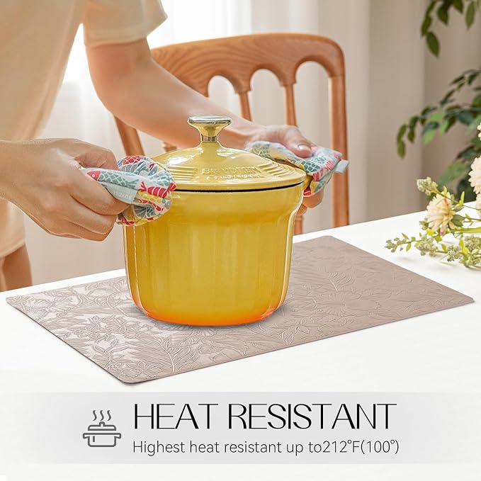 Romanstile Vinyl Placemats Set of 6-12 X 18 Inch - Image 3