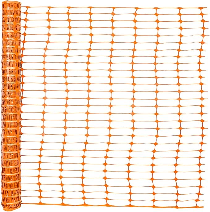 Fencer Wire 4 ft. Safety Fence, 100 ft. Orange Plastic Fencing Roll by Fencer+Wire