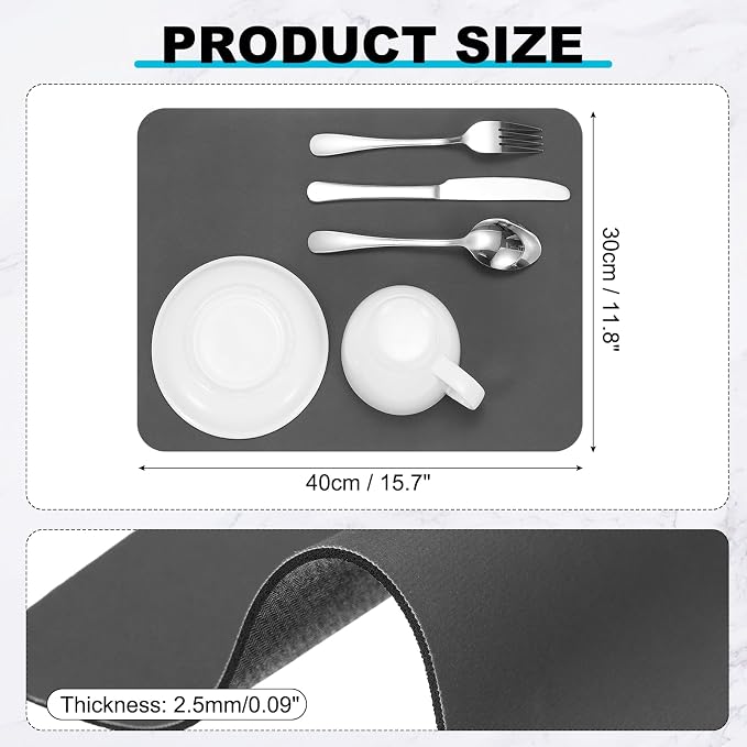 uxcell Silicone Mats for Kitchen Counter, 15.7" x 11.8" Non-Slip Countertop - Image 2